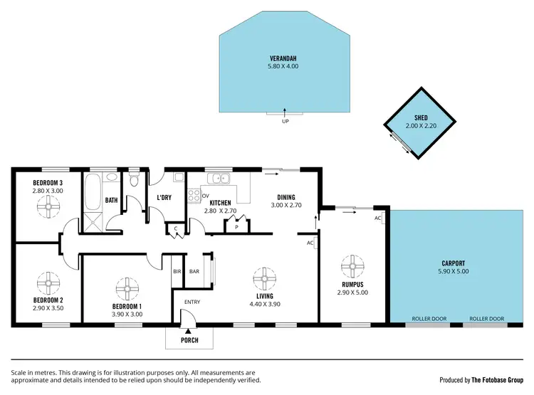 Floorplan of Homely house listing, 14 Spencer Drive, Morphett Vale SA 5162