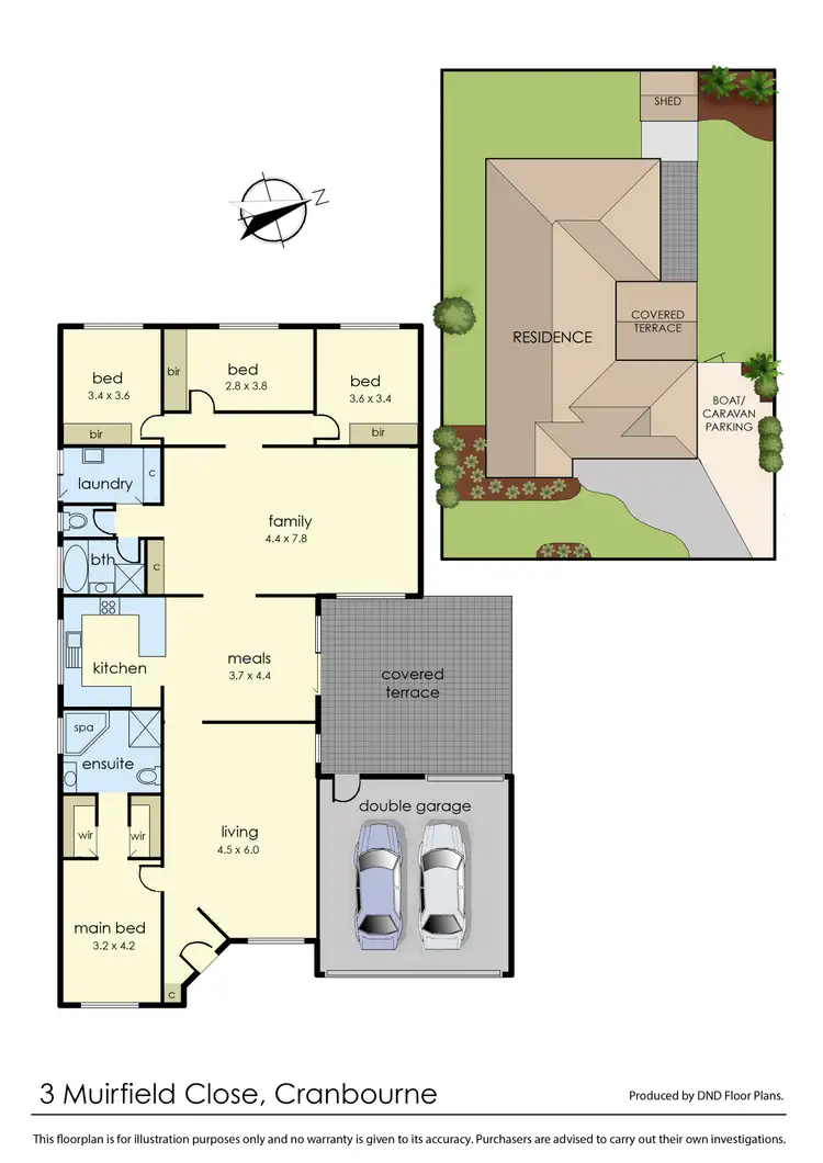 Floorplan of Homely house listing, 3 Muirfield Close, Cranbourne VIC 3977