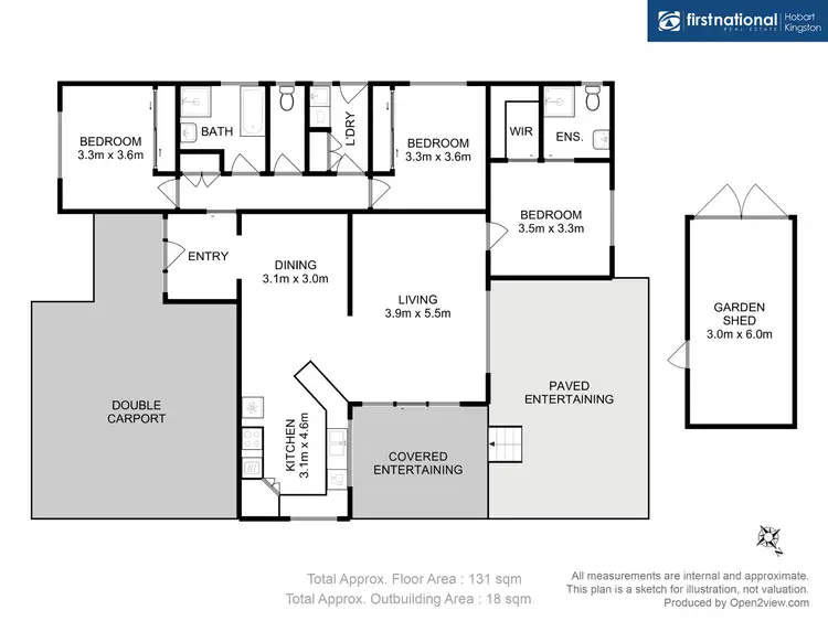 Floorplan of Homely house listing, 41 Whitewater Crescent, Kingston TAS 7050