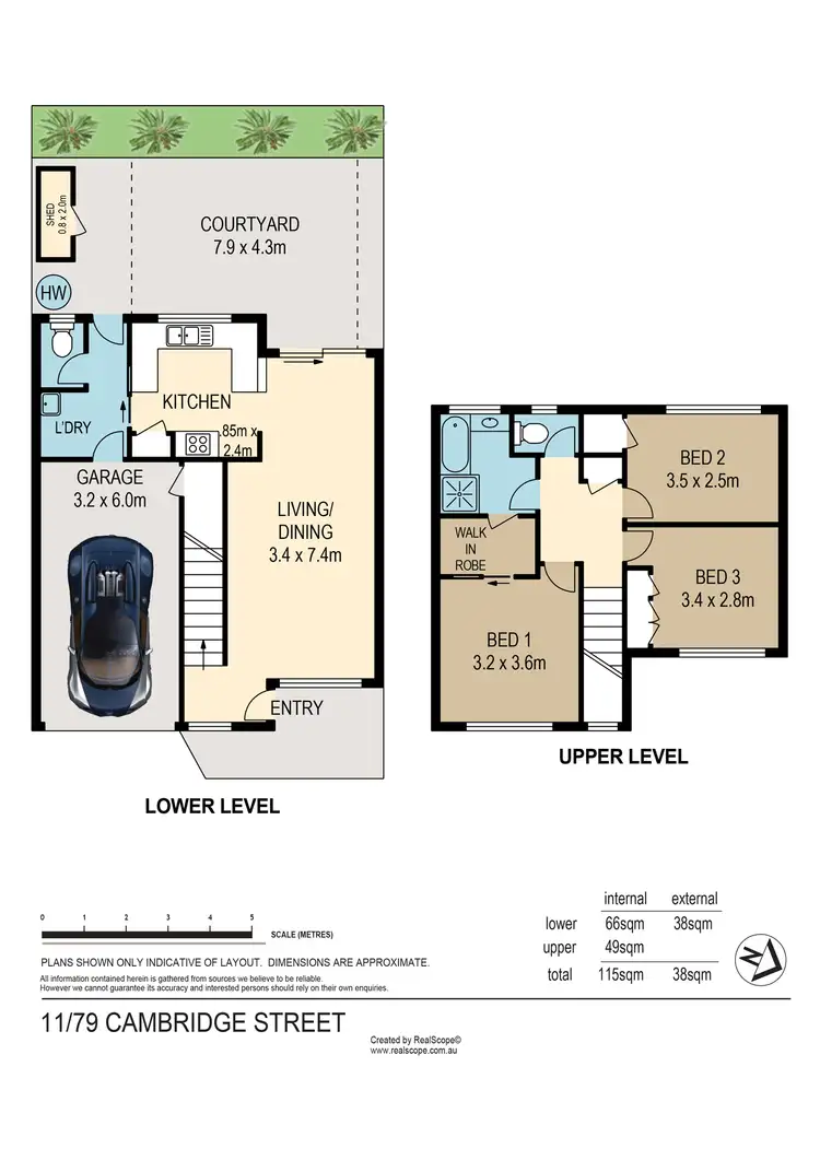 Floorplan of Homely townhouse listing, 11/79 Cambridge Street, Carina Heights QLD 4152