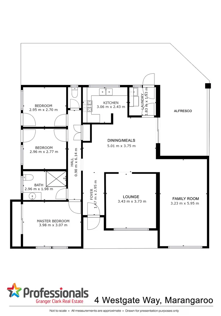 Floorplan of Homely house listing, 4 Westgate Way, Marangaroo WA 6064