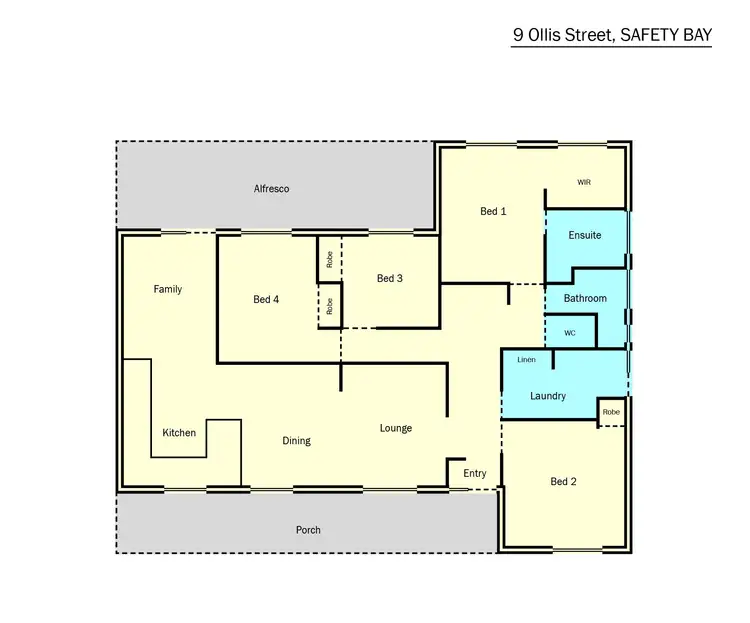 Floorplan of Homely house listing, 9 Ollis Street, Safety Bay WA 6169