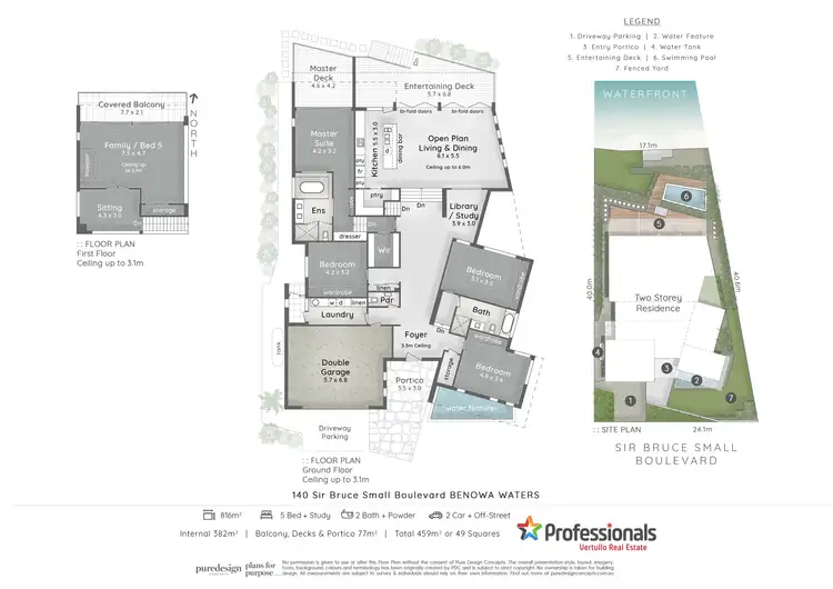 Floorplan of Homely house listing, 140 Sir Bruce Small Boulevard, Benowa Waters QLD 4217