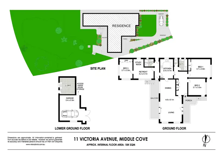 Floorplan of Homely house listing, 11 Victoria Avenue, Middle Cove NSW 2068