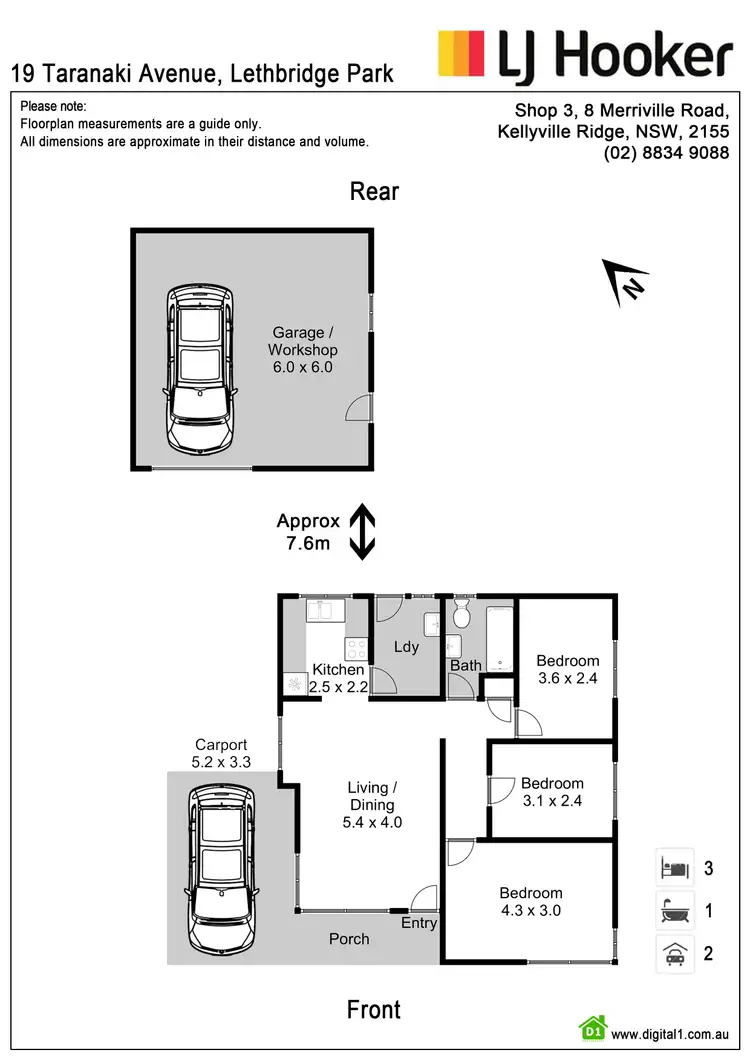 Floorplan of Homely house listing, 19 Taranaki Avenue, Lethbridge Park NSW 2770