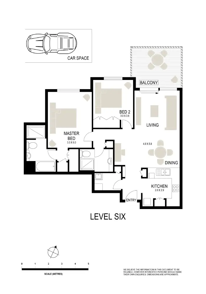 Floorplan of Homely apartment listing, 612/1A Tusculum Street, Potts Point NSW 2011