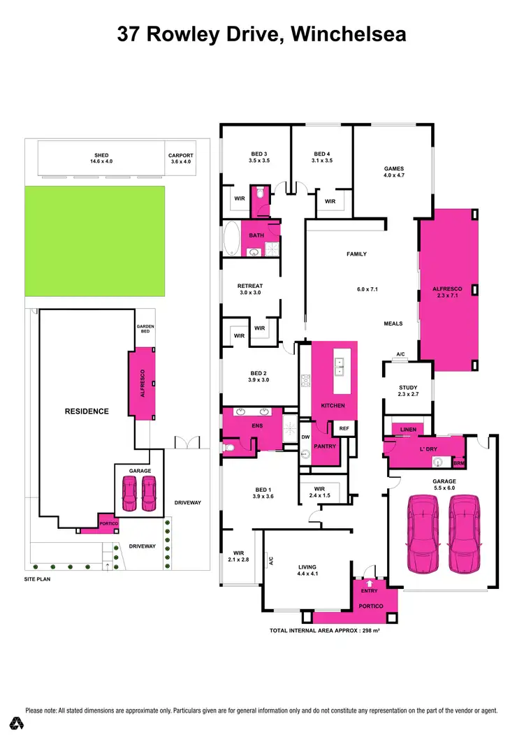 Floorplan of Homely house listing, 37 Rowley Drive, Winchelsea VIC 3241