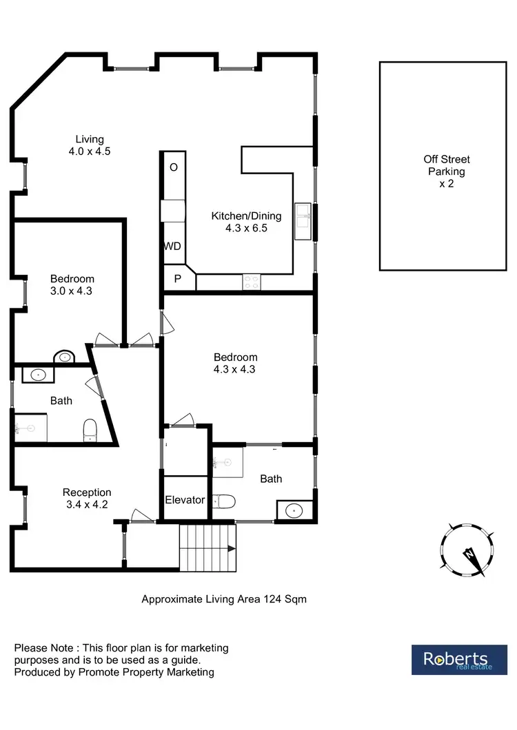 Floorplan of Homely apartment listing, 2/25A Bridge Street, Richmond TAS 7025