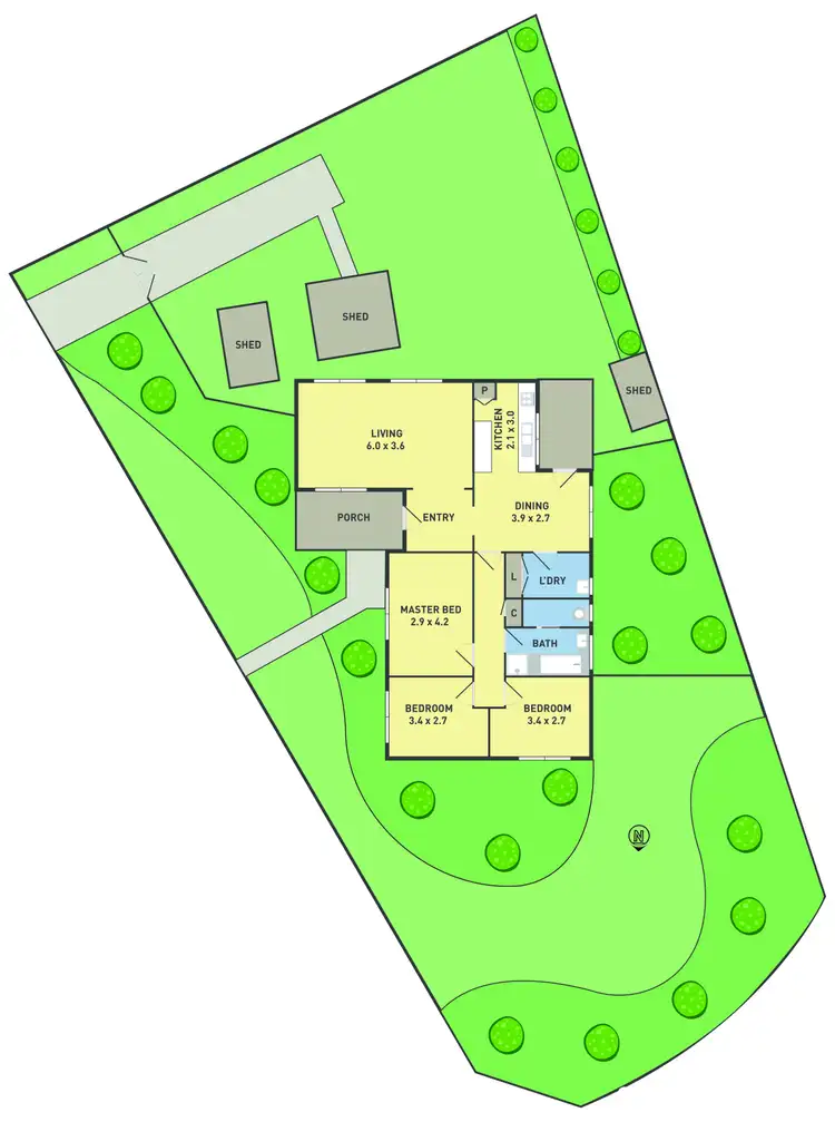 Floorplan of Homely house listing, 1 Iona Court, Westmeadows VIC 3049
