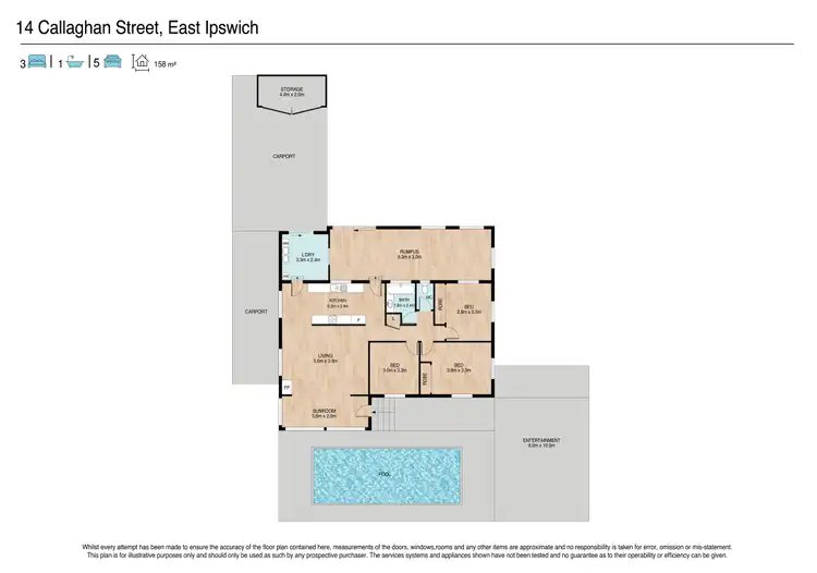 Floorplan of Homely house listing, 14 Callaghan Street, East Ipswich QLD 4305