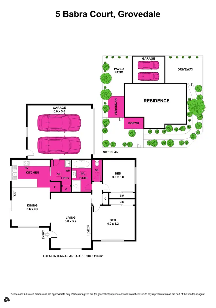 Floorplan of Homely house listing, 5 Babra Court, Grovedale VIC 3216