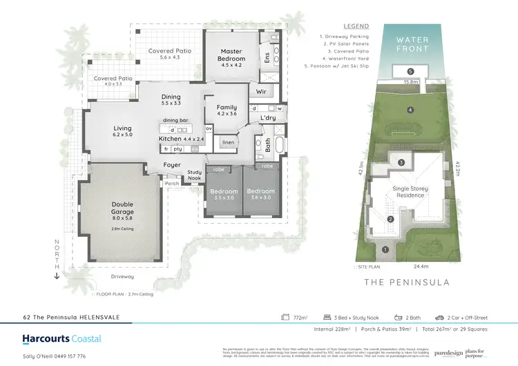 Floorplan of Homely house listing, 62 The Peninsula, Helensvale QLD 4212