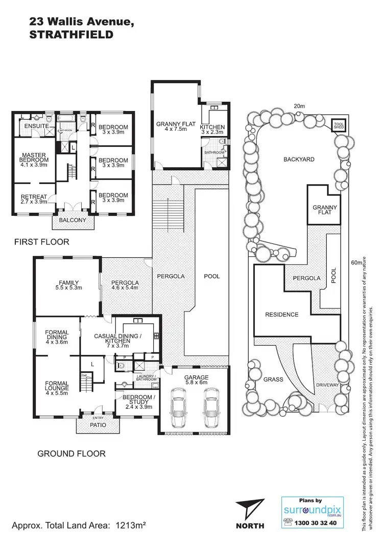 Floorplan of Homely house listing, 23 Wallis Ave, Strathfield NSW 2135