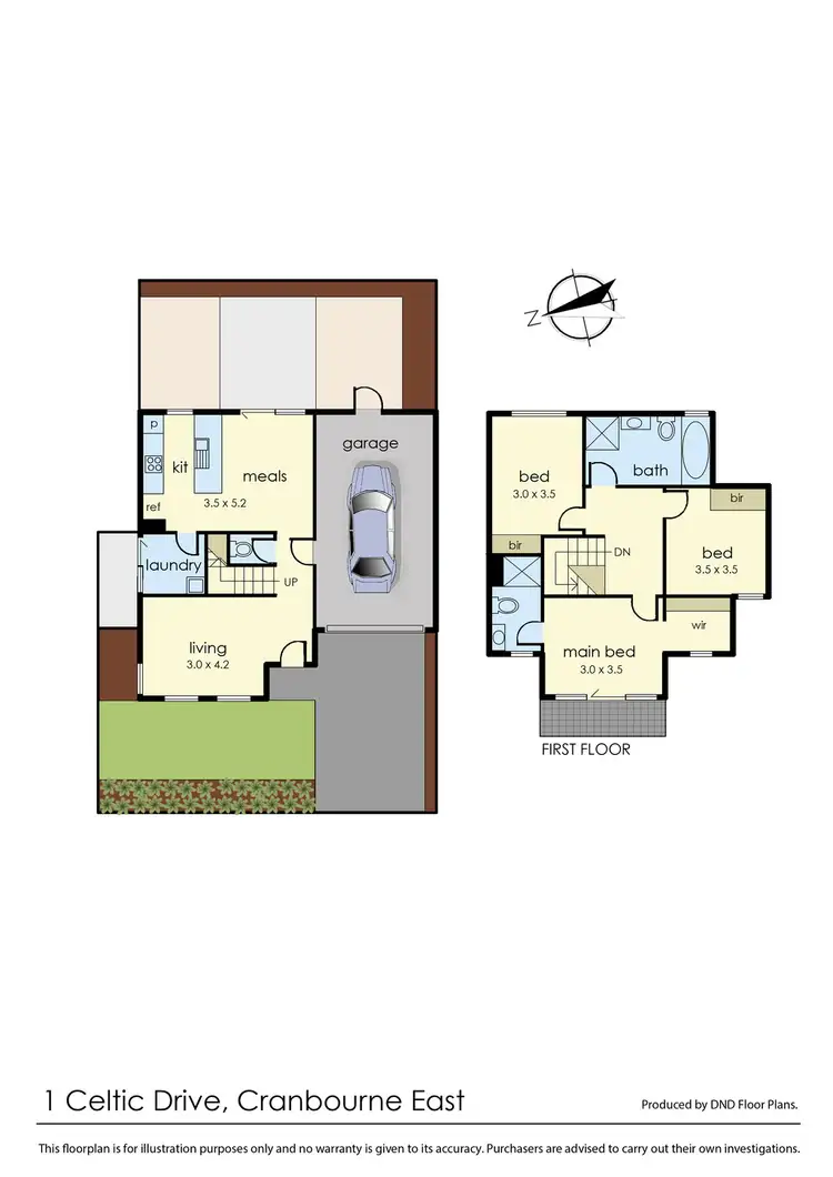Floorplan of Homely house listing, 1 Celtic Drive, Cranbourne East VIC 3977