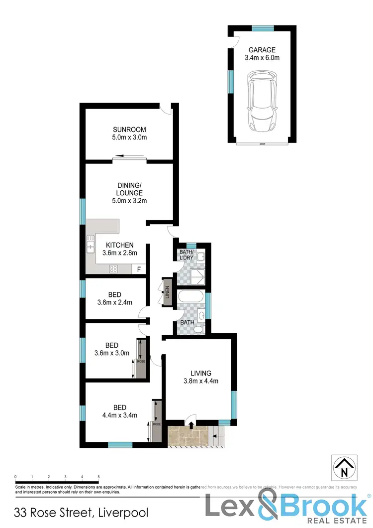 Floorplan of Homely house listing, 33 Rose St, Liverpool NSW 2170