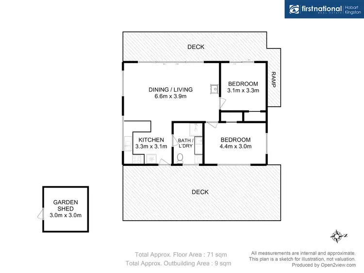 Floorplan of Homely house listing, 91 Nebraska Road, Dennes Point TAS 7150