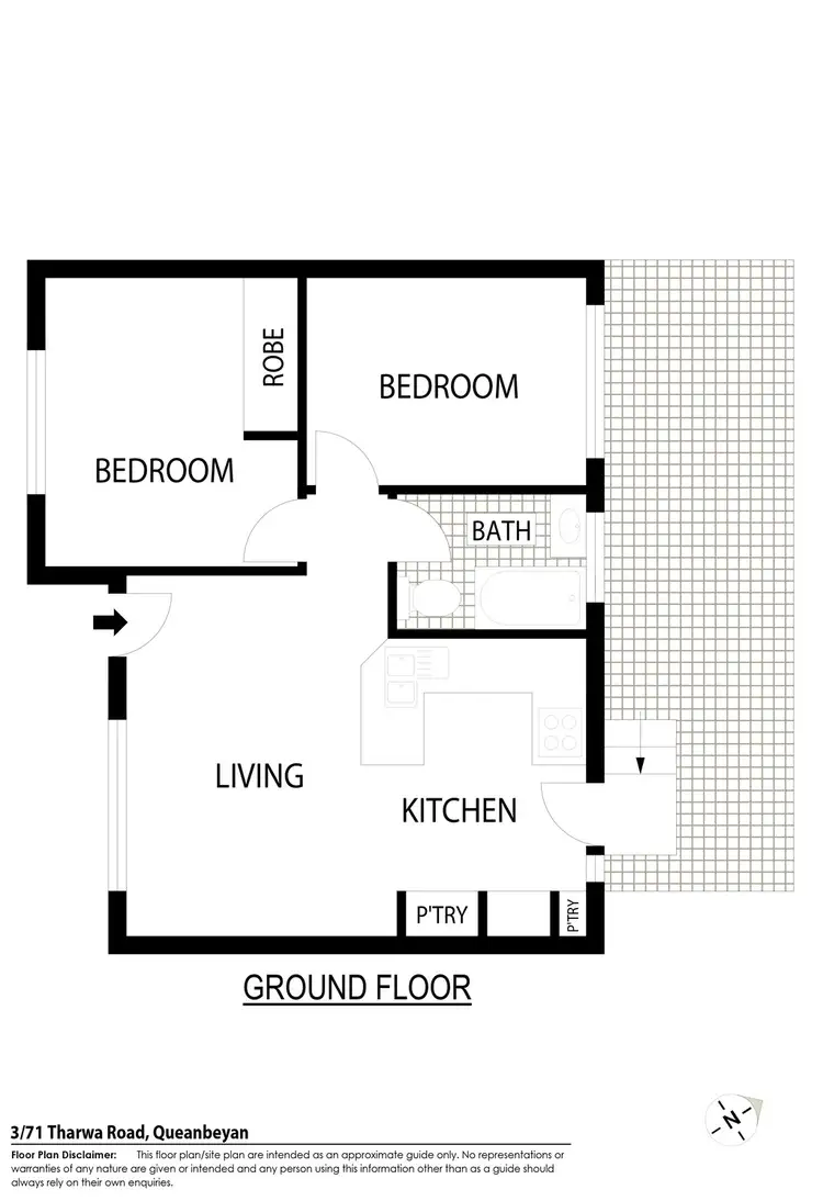 Floorplan of Homely townhouse listing, 3/71 Tharwa Road, Queanbeyan NSW 2620
