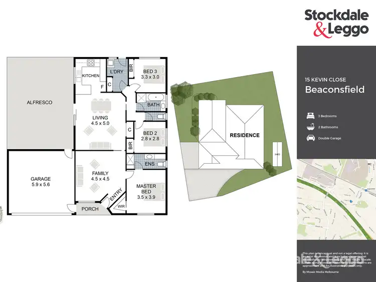 Floorplan of Homely house listing, 15 Kevin Close, Beaconsfield VIC 3807