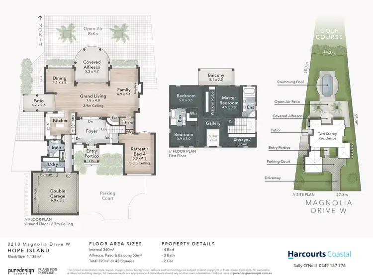 Floorplan of Homely house listing, 8210 Magnolia Drive West, Hope Island QLD 4212