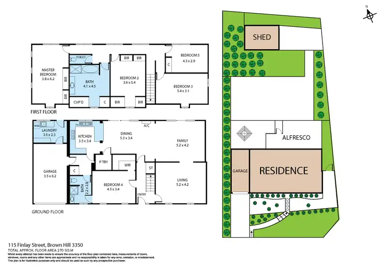 Floorplan of Homely house listing, 115 Finlay Street, Brown Hill VIC 3350