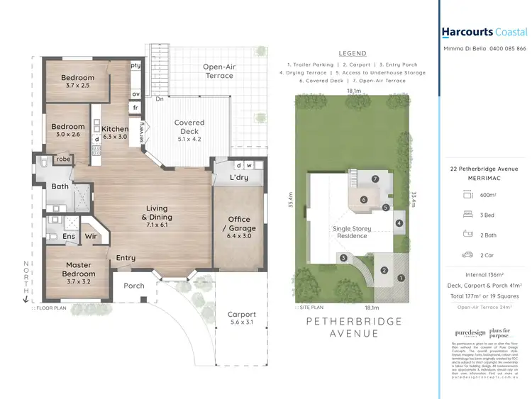 Floorplan of Homely house listing, 22 Petherbridge Avenue, Merrimac QLD 4226