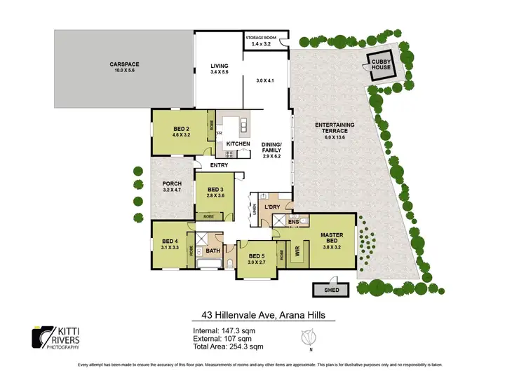 Floorplan of Homely house listing, 43 Hillenvale Avenue, Arana Hills QLD 4054