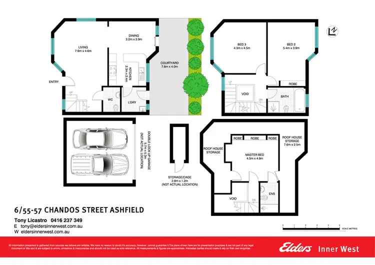 Floorplan of Homely townhouse listing, 6/55-57 Chandos Street, Ashfield NSW 2131