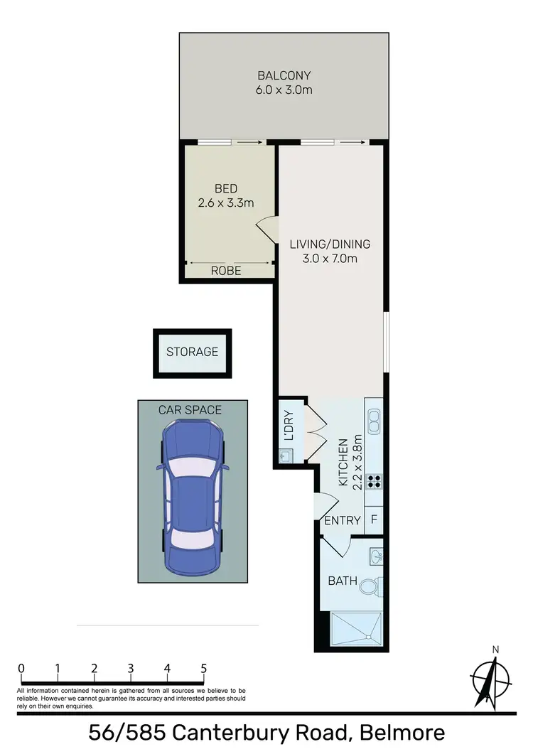 Floorplan of Homely apartment listing, 56/585-589 Canterbury Road, Belmore NSW 2192