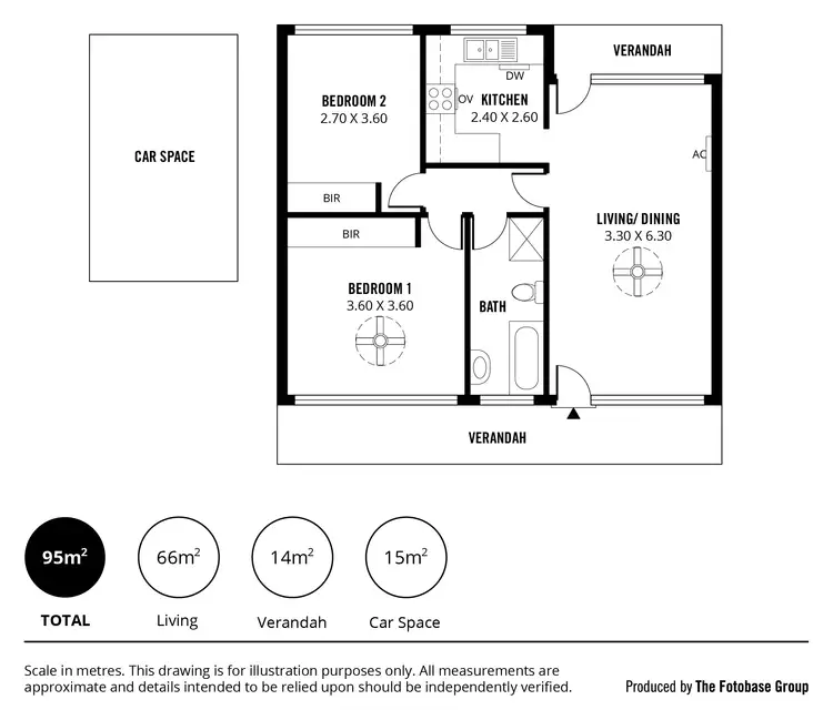 Floorplan of Homely unit listing, 2/2 Davenport Terrace, Wayville SA 5034