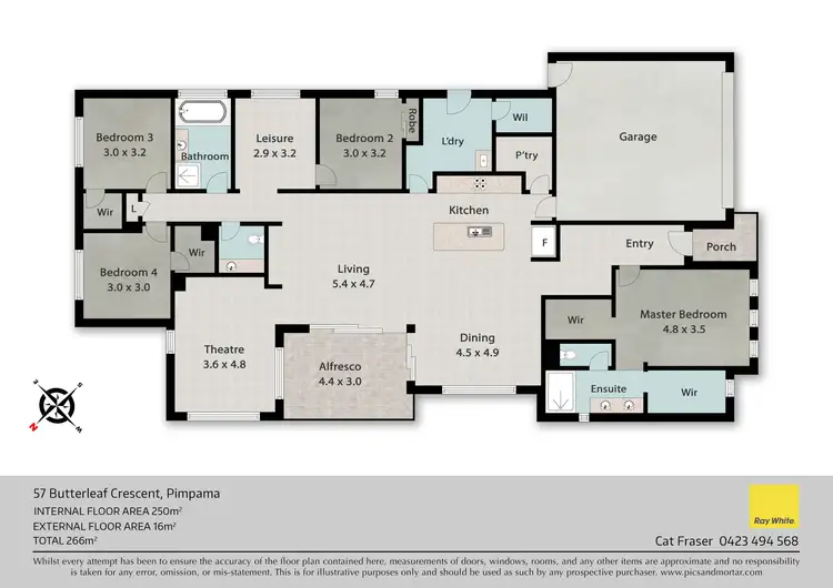 Floorplan of Homely house listing, 57 Butterleaf Crescent, Pimpama QLD 4209