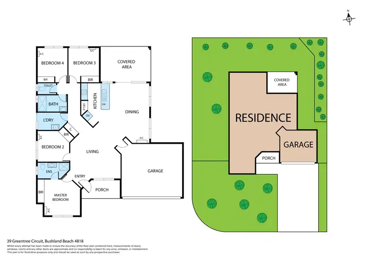 Floorplan of Homely house listing, 39 Greentree Circuit, Bushland Beach QLD 4818