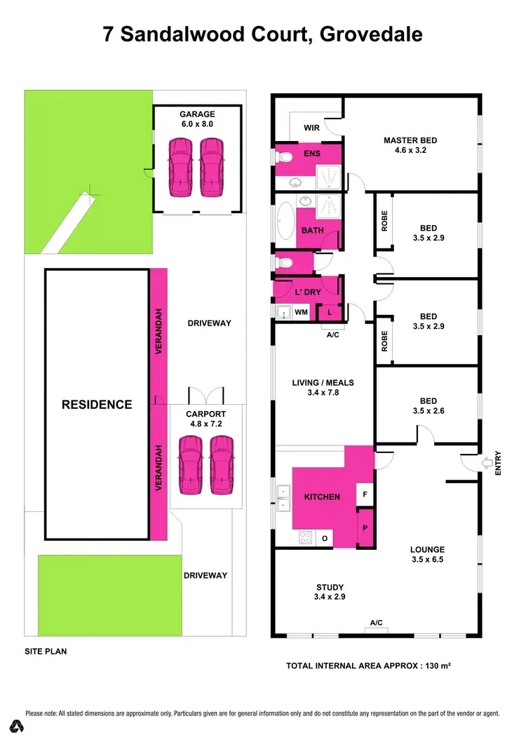 Floorplan of Homely house listing, 7 Sandalwood Court, Grovedale VIC 3216