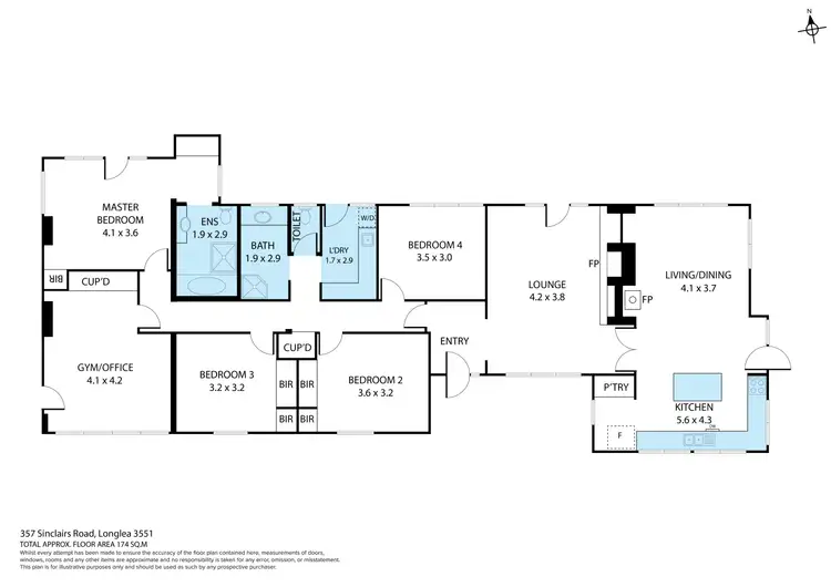 Floorplan of Homely house listing, 357 Sinclairs Road, Strathfieldsaye VIC 3551