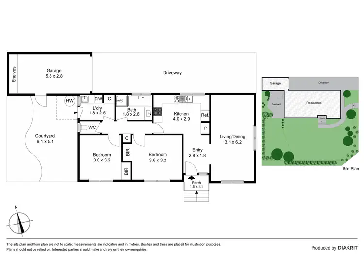 Floorplan of Homely unit listing, 1/587 High Street Road, Mount Waverley VIC 3149