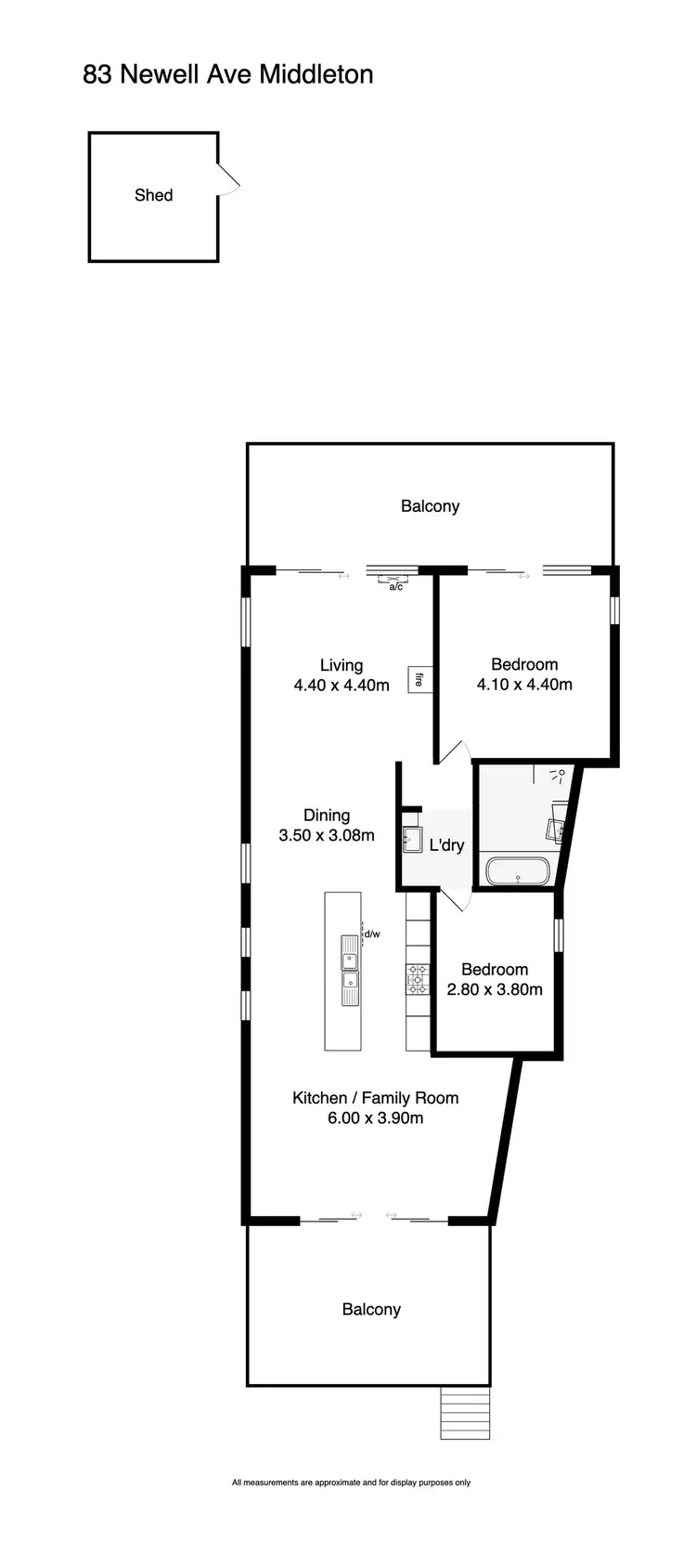 Floorplan of Homely house listing, 83 Newell Avenue, Middleton SA 5213