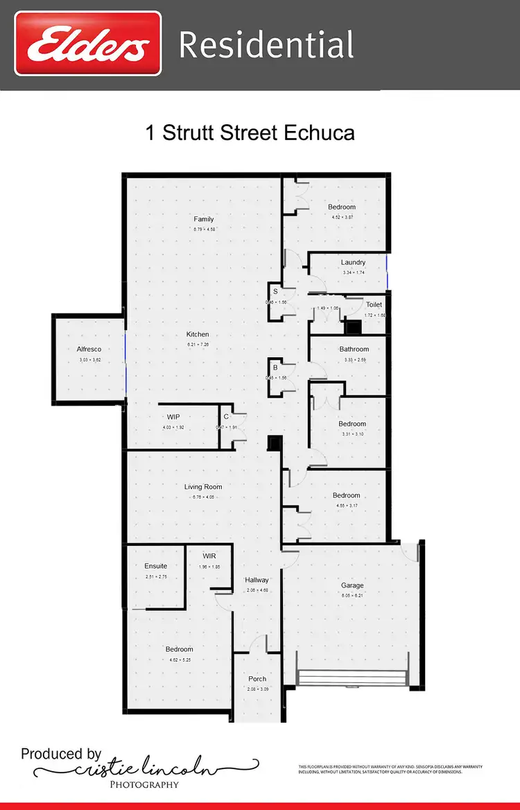 Floorplan of Homely house listing, 1 Strutt Street, Echuca VIC 3564
