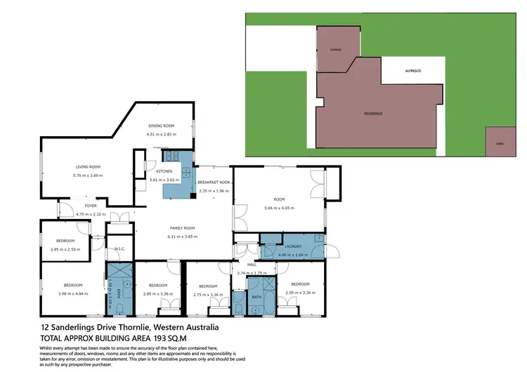 Floorplan of Homely house listing, 12 Sanderling Drive, Thornlie WA 6108