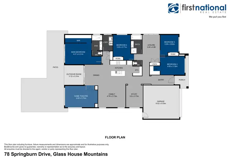 Floorplan of Homely house listing, 78 Springburn Drive, Glass House Mountains QLD 4518