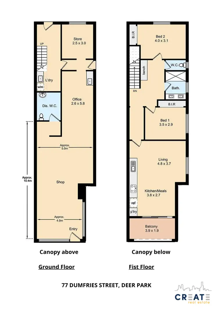 Floorplan of Homely house listing, 77 Dumfries Street, Deer Park VIC 3023