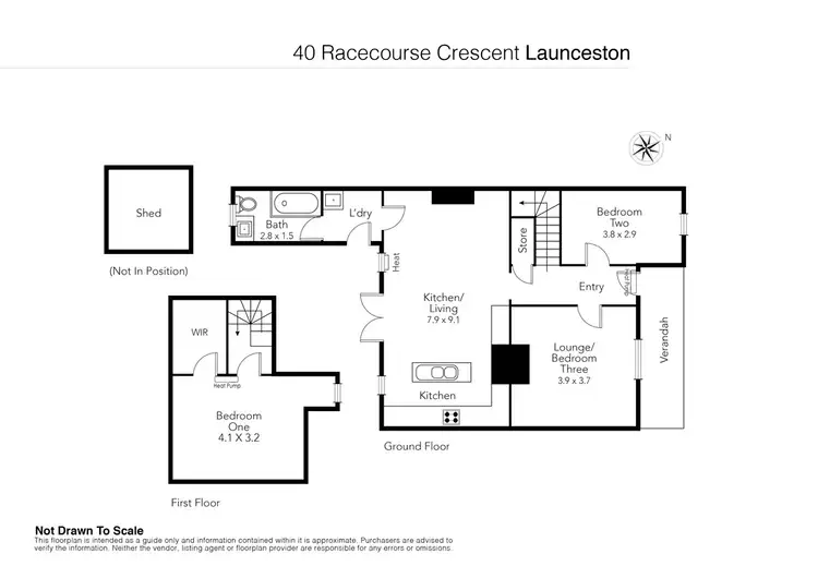 Floorplan of Homely house listing, 40 Racecourse Crescent, Launceston TAS 7250