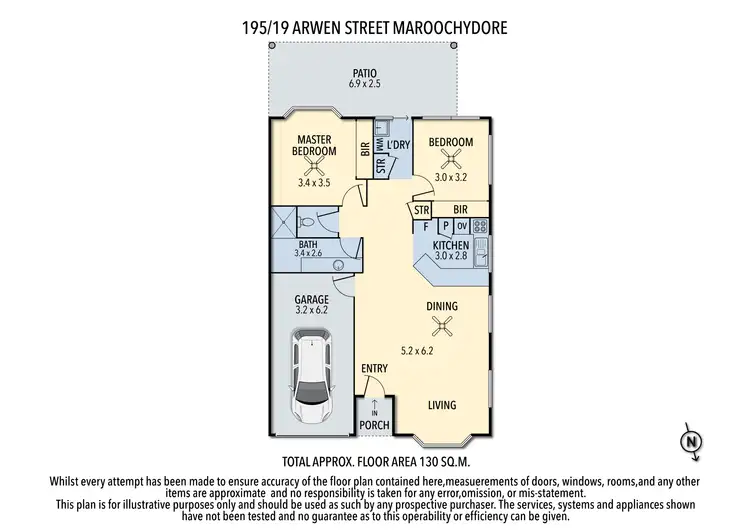 Floorplan of Homely villa listing, 195/19 Arwen Street, Maroochydore QLD 4558
