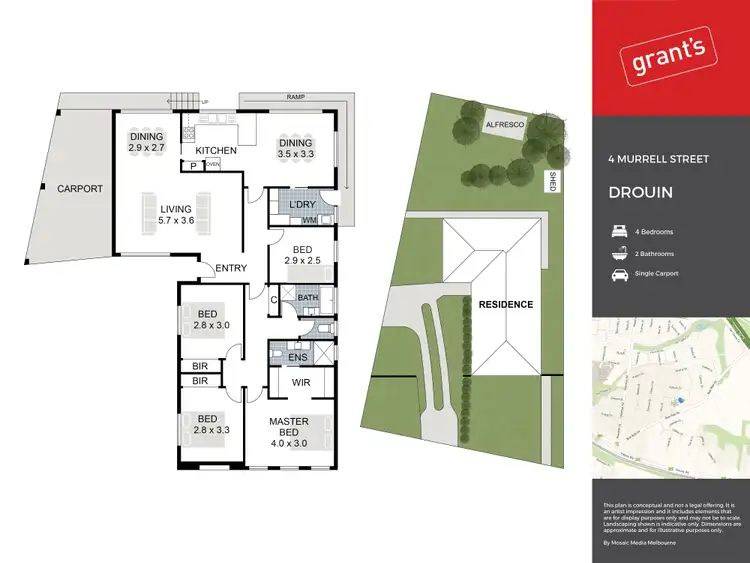 Floorplan of Homely house listing, 4 Murrell Street, Drouin VIC 3818