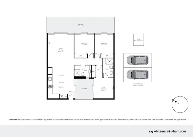 Floorplan of Homely apartment listing, 902/233 Maroondah Highway, Ringwood VIC 3134