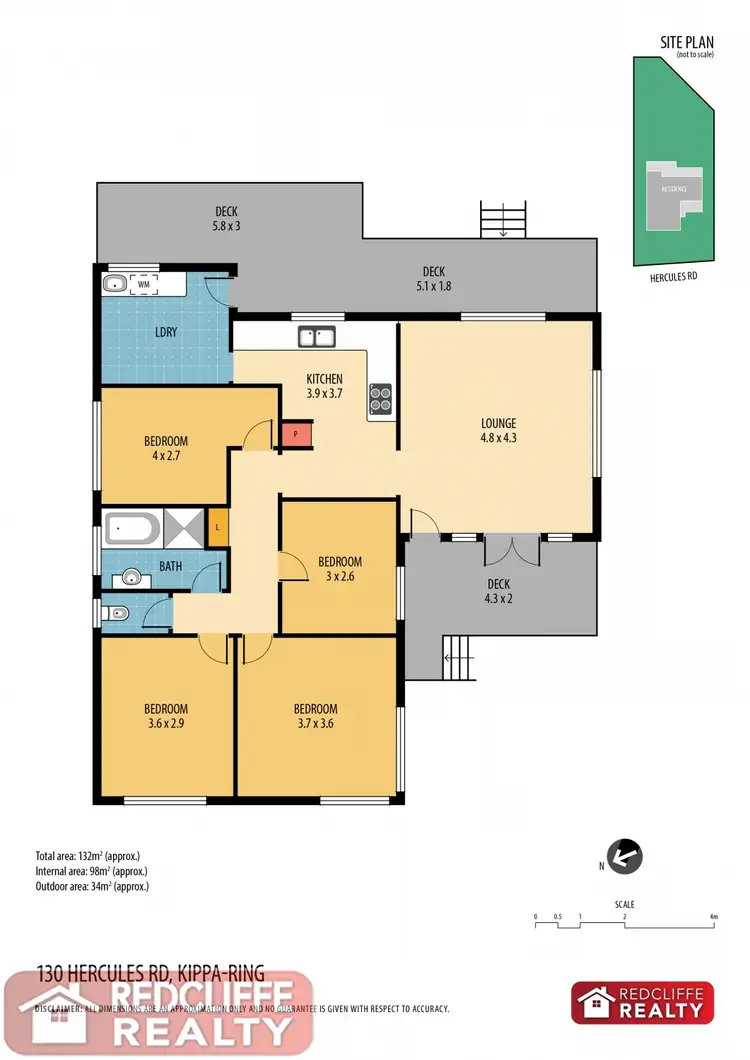 Floorplan of Homely house listing, 130 Hercules Road, Kippa-Ring QLD 4021