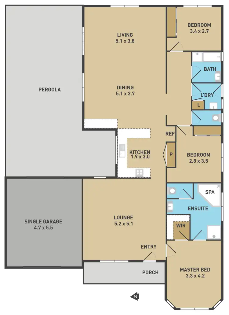 Floorplan of Homely house listing, 81 Chisholm Drive, Caroline Springs VIC 3023
