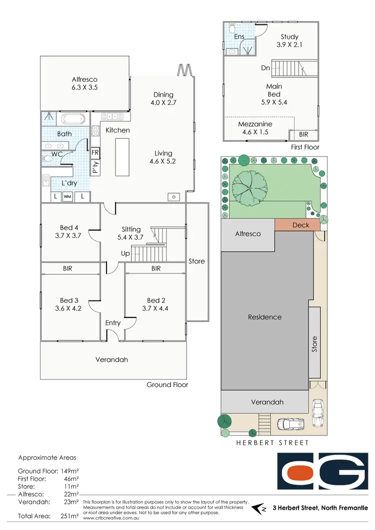 Floorplan of Homely house listing, 3 Herbert Street, North Fremantle WA 6159