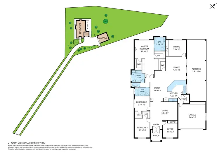 Floorplan of Homely house listing, 21 Grant Crescent, Alice River QLD 4817