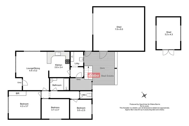 Floorplan of Homely house listing, 65 McPhee Street, Havenview TAS 7320