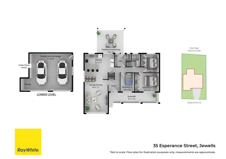 Floorplan of Homely house listing, 35 Esperance Street, Jewells NSW 2280