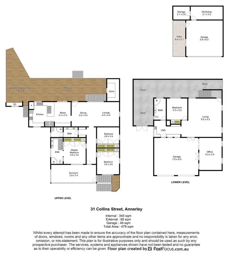 Floorplan of Homely house listing, 31 Collins Street, Annerley QLD 4103